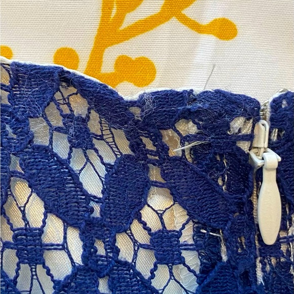 NWT Tahari A-line dress - tatted lace (6) - Picture 11 of 12